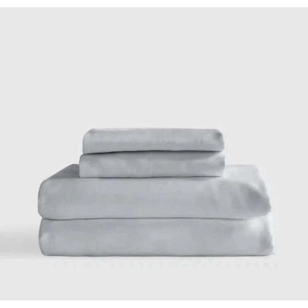 RARE Quince Organic Bamboo King 4-piece Sheet Set In Mist DISCONTINUED